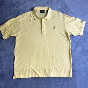 Master Collection Polo Shirt Mens XL Yellow 60's Two-Ply Mercerized Golf